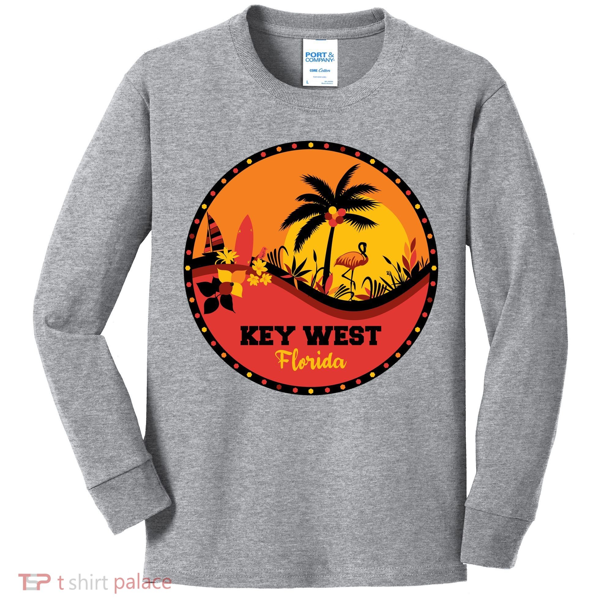 Key West Circular Logo Kids Long Sleeve Shirt
