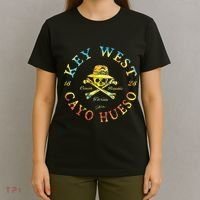 Key West Cayo Hueso Fl Jolly Roger T-Shirt thumb 4