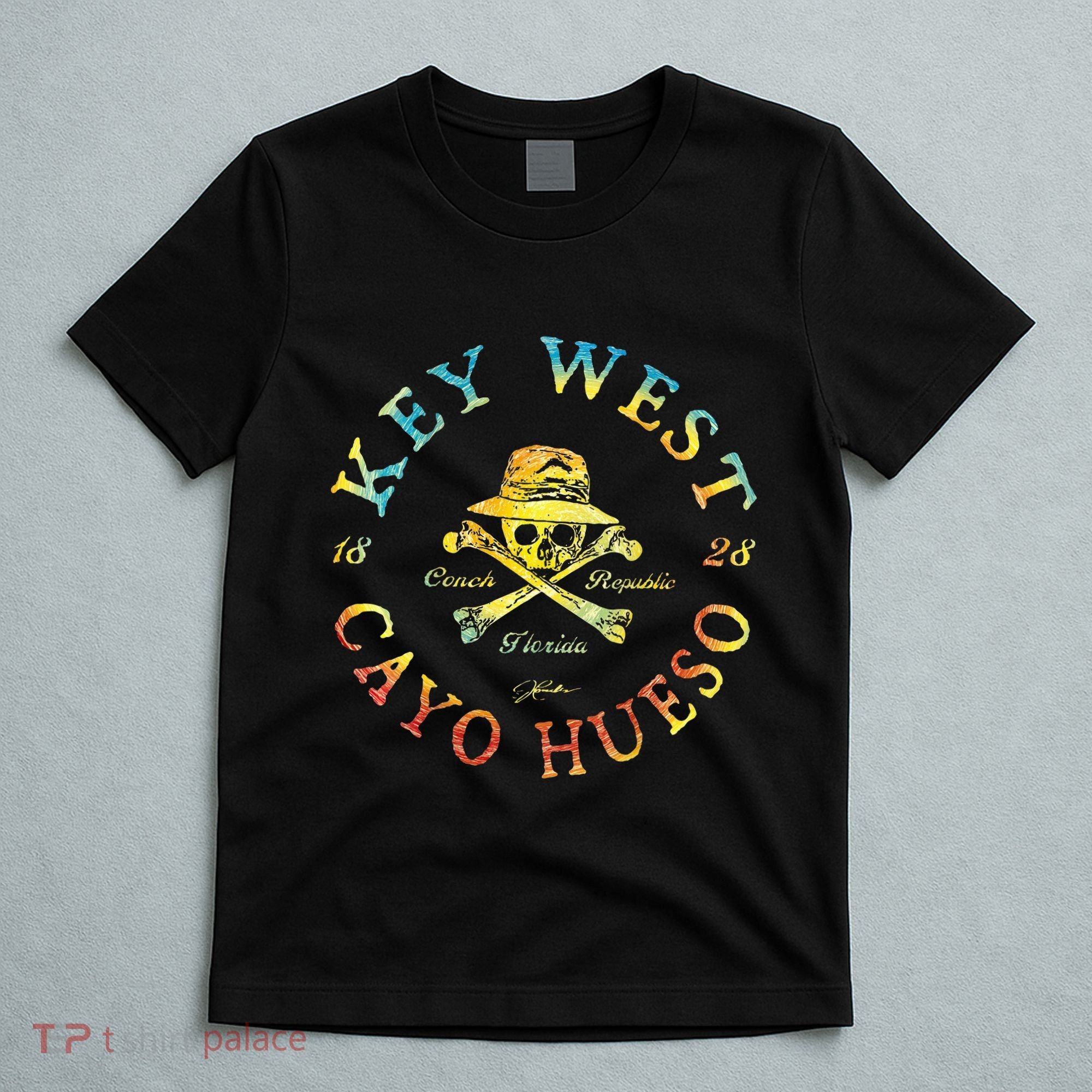 Key West Cayo Hueso Fl Jolly Roger T-Shirt