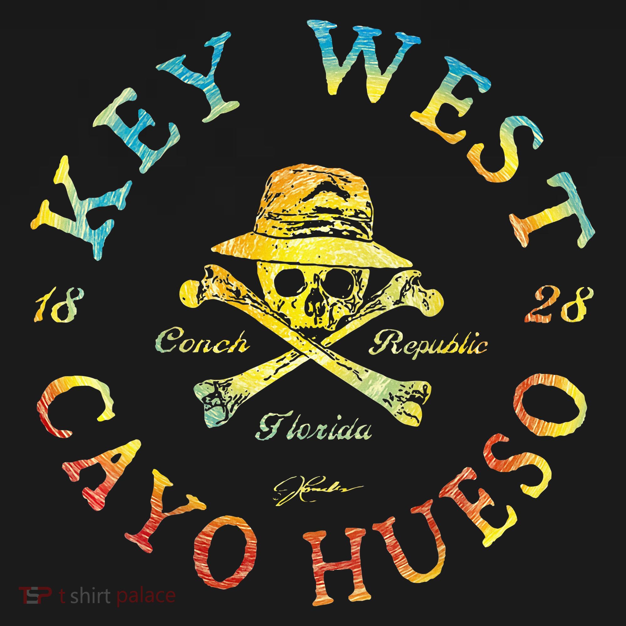 Key West Cayo Hueso Fl Jolly Roger Women's Hoodie