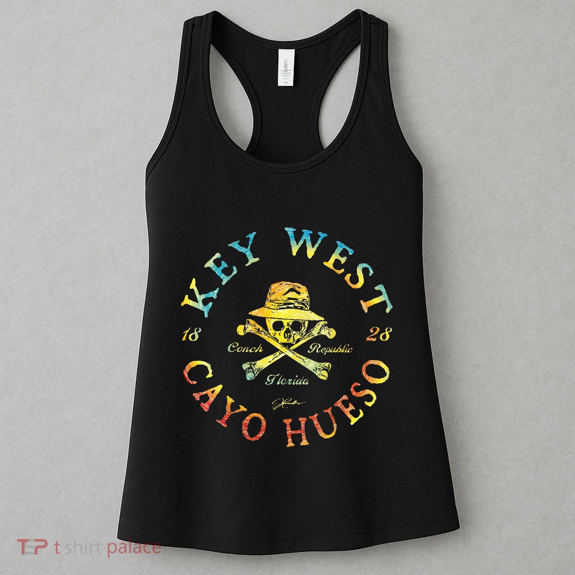 Key West Cayo Hueso Fl Jolly Roger Women's Tank Top
