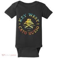 Key West Cayo Hueso Fl Jolly Roger Baby Bodysuit thumb 0