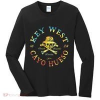 Key West Cayo Hueso Fl Jolly Roger Women's Long Sleeve Shirt thumb 0