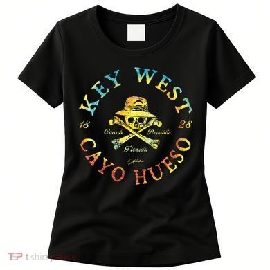 Key West Cayo Hueso Fl Jolly Roger Women's T-Shirt