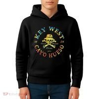 Key West Cayo Hueso Fl Jolly Roger Kids Hoodie thumb 4