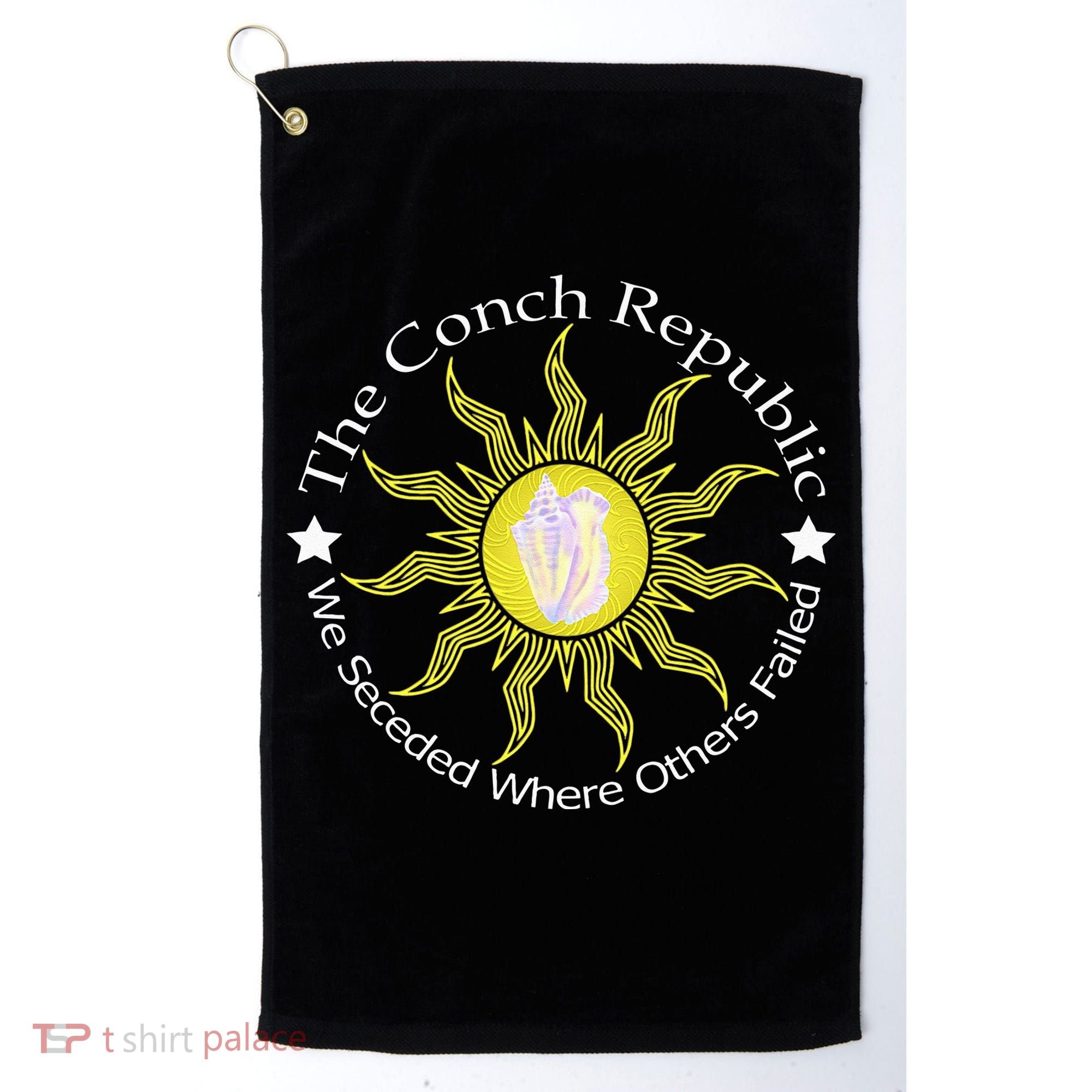 Key West Conch Republic Flag We Seceded Where Others Failed Golf Towel