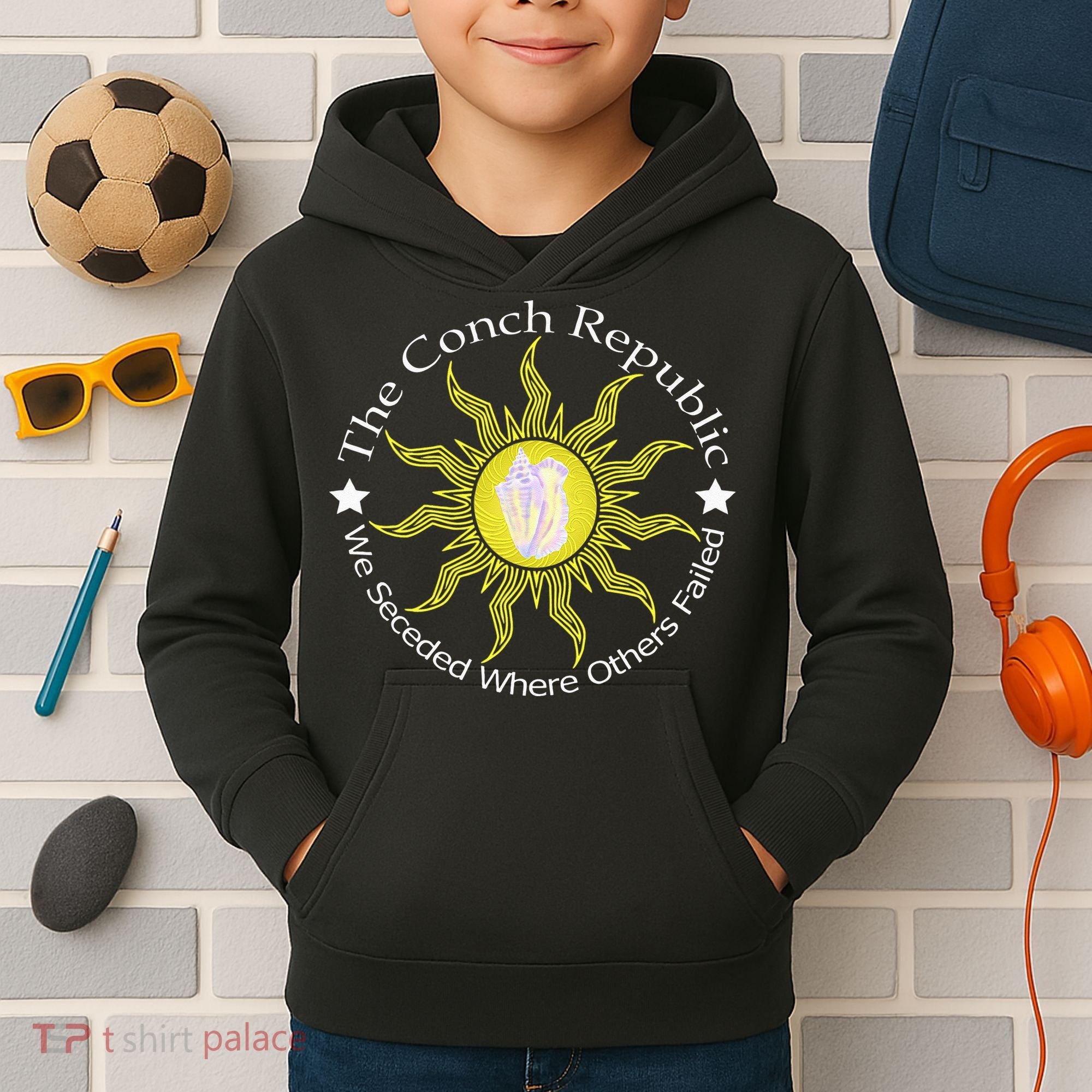 Key West Conch Republic Flag We Seceded Where Others Failed Kids Hoodie