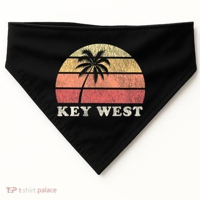 Key West Fl Vintage 70s Retro USA-Made Doggie Bandana