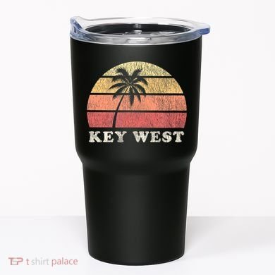 Key West Fl Vintage 70s Retro Tumbler