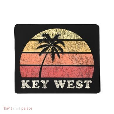 Key West Fl Vintage 70s Retro Mousepad