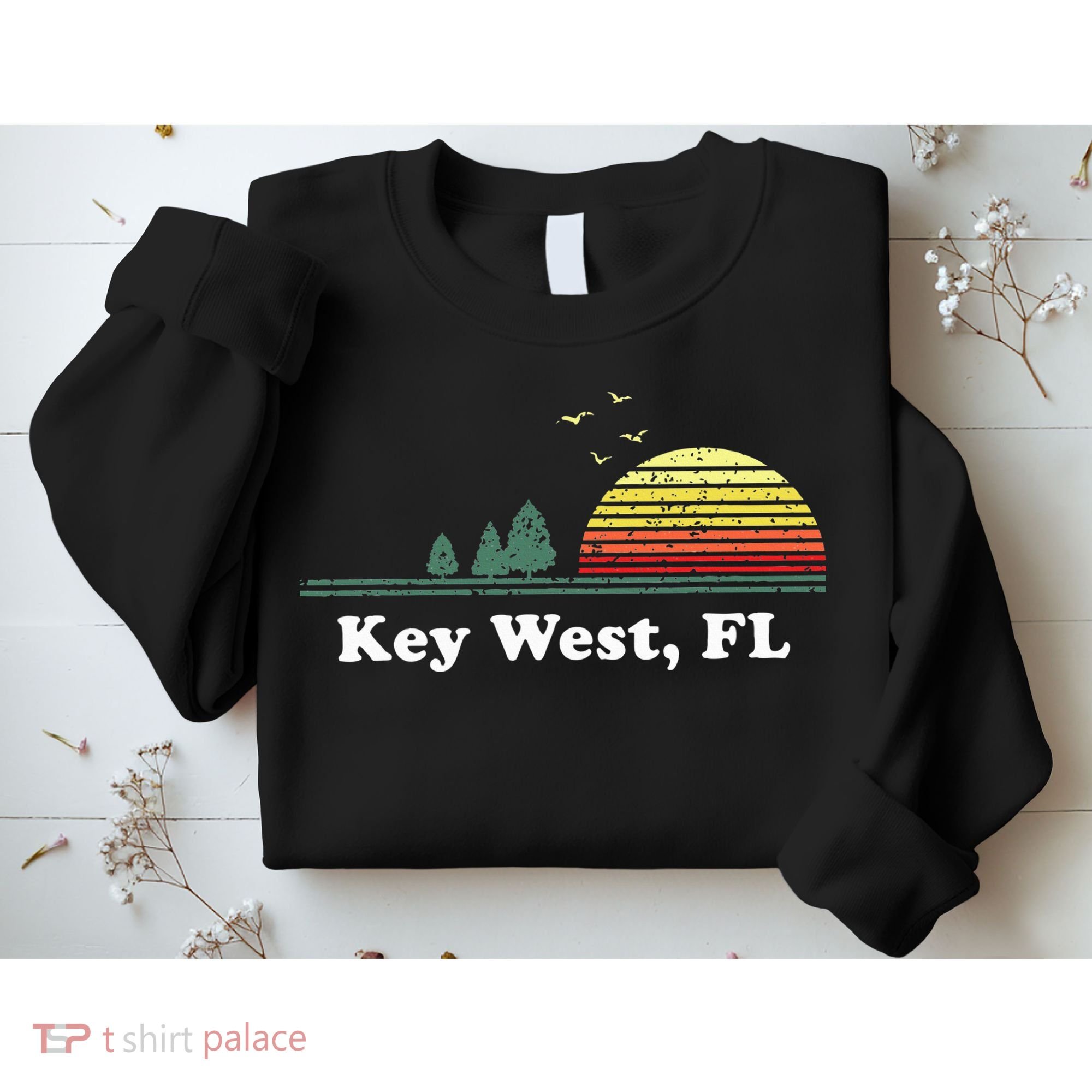 Key West Florida Home Souvenir Print Sweatshirt