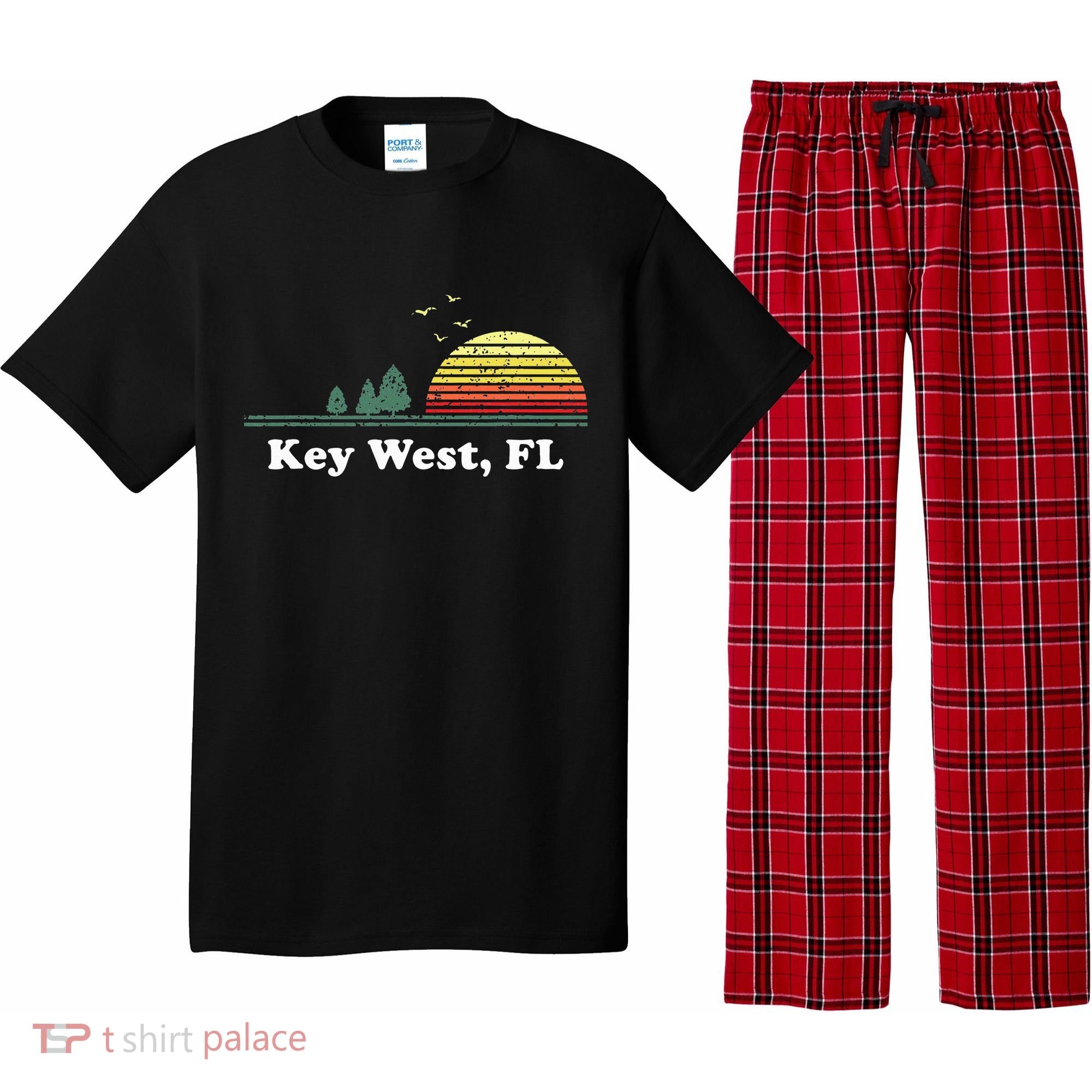 Key West Florida Home Souvenir Print Pajama Set
