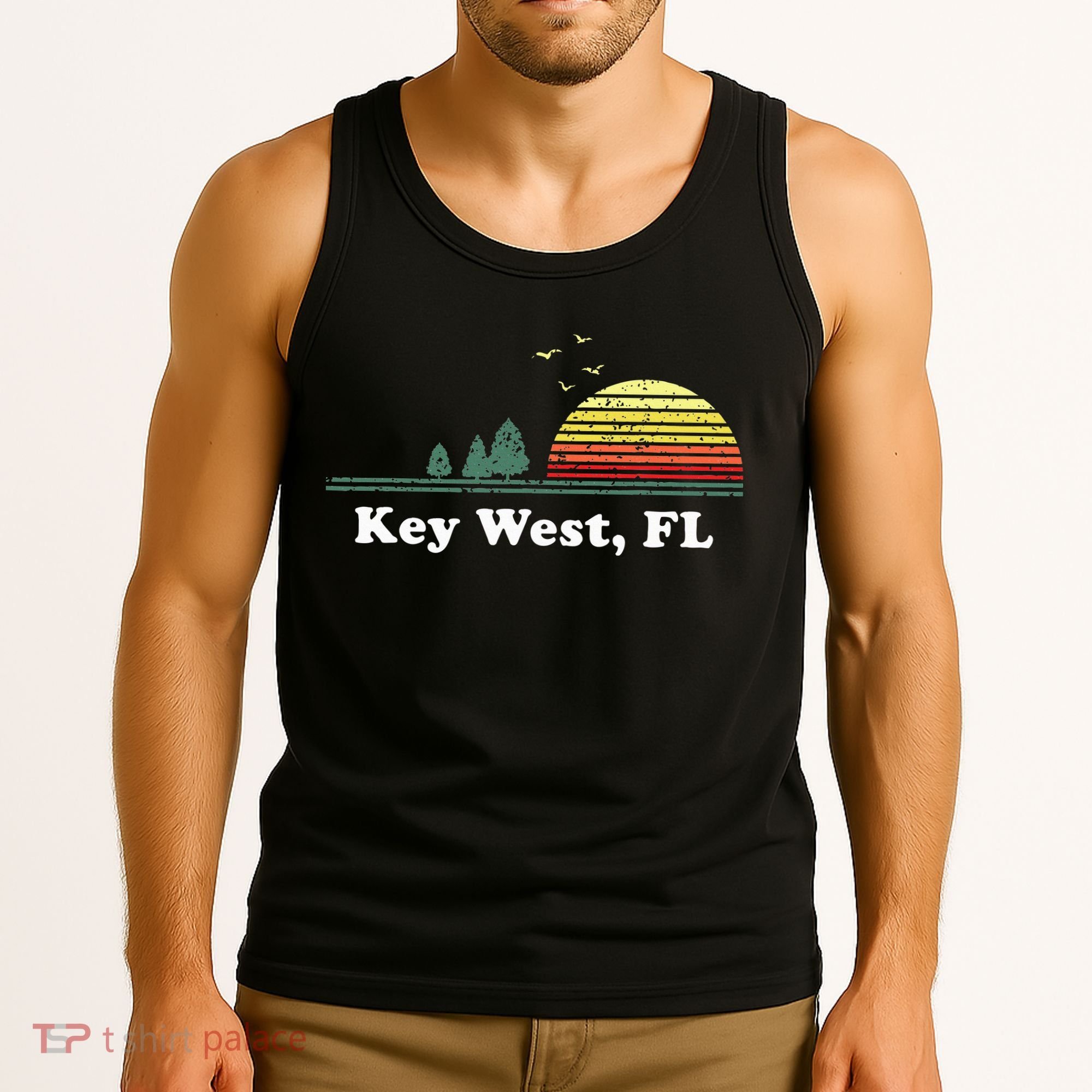 Key West Florida Home Souvenir Print Tank Top