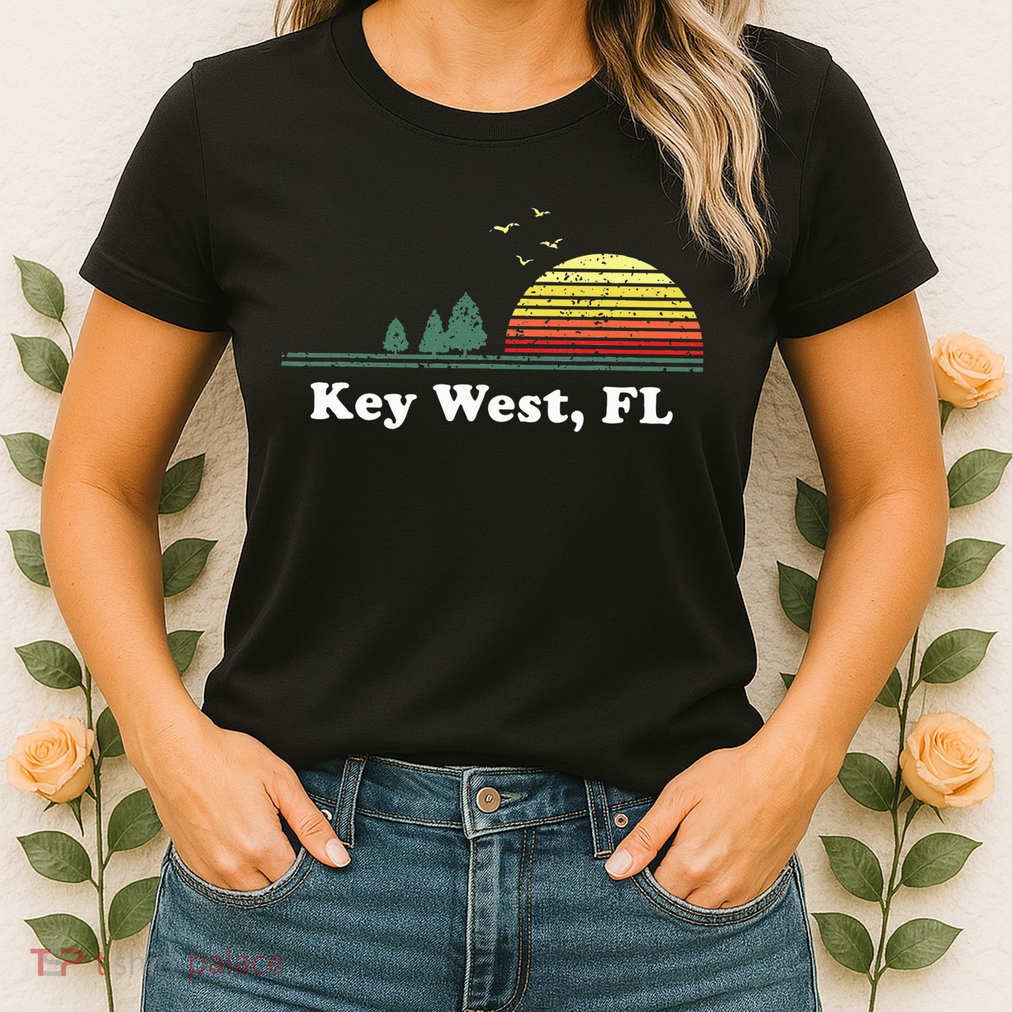 Key West Florida Home Souvenir Print Women's T-Shirt
