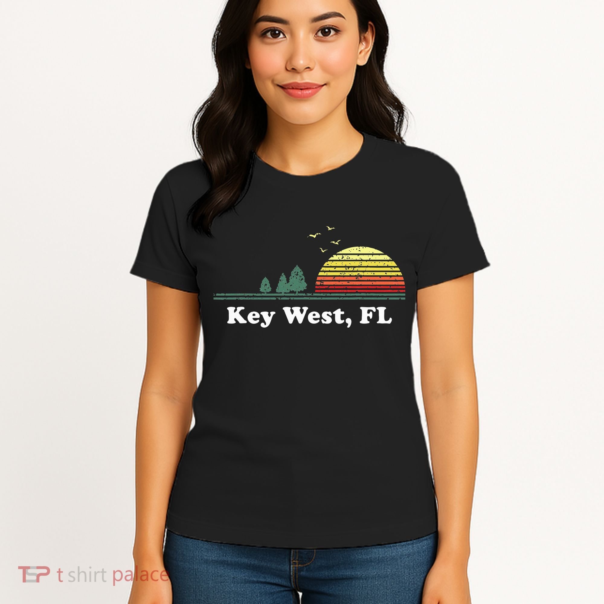 Key West Florida Home Souvenir Print Women's T-Shirt
