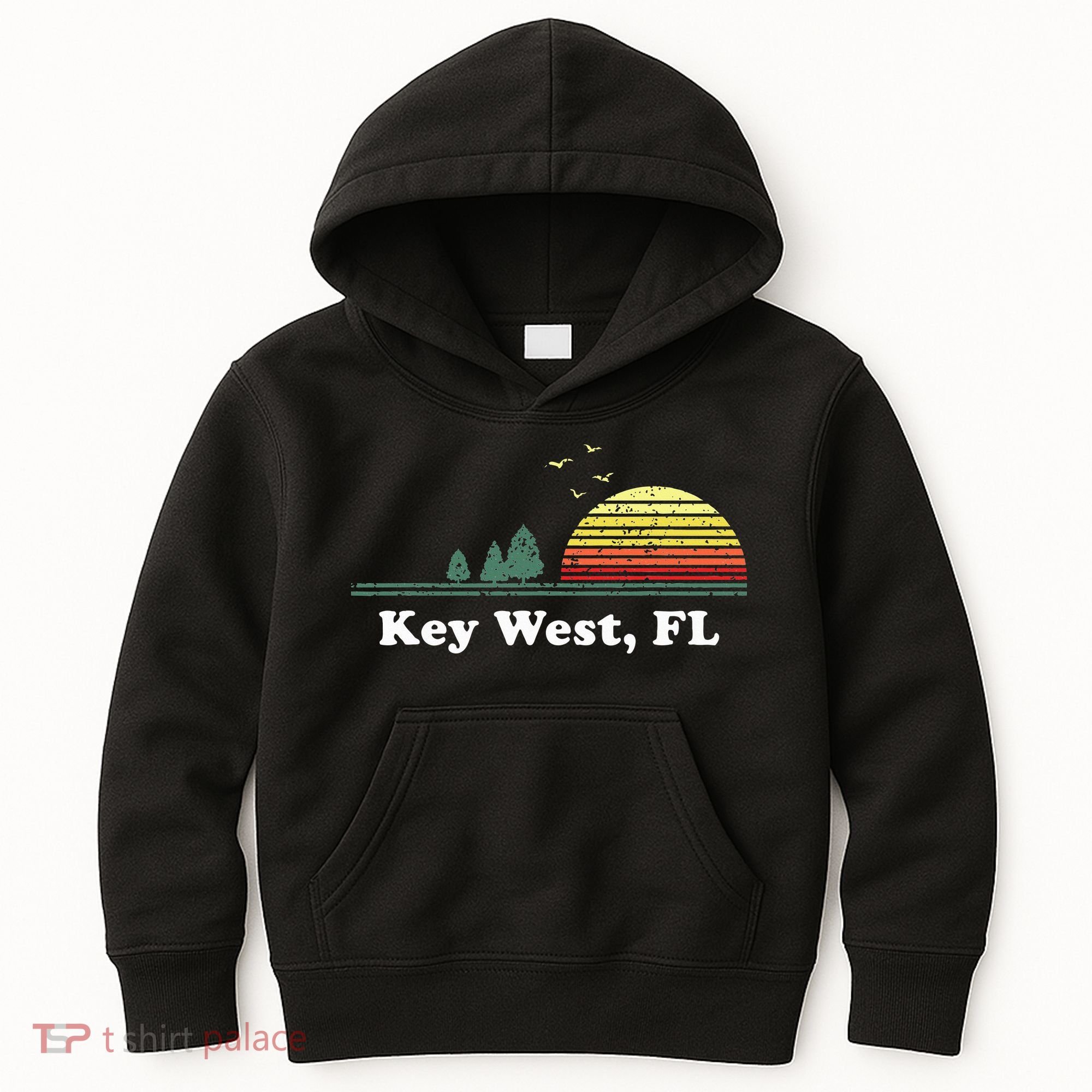 Key West Florida Home Souvenir Print Kids Hoodie