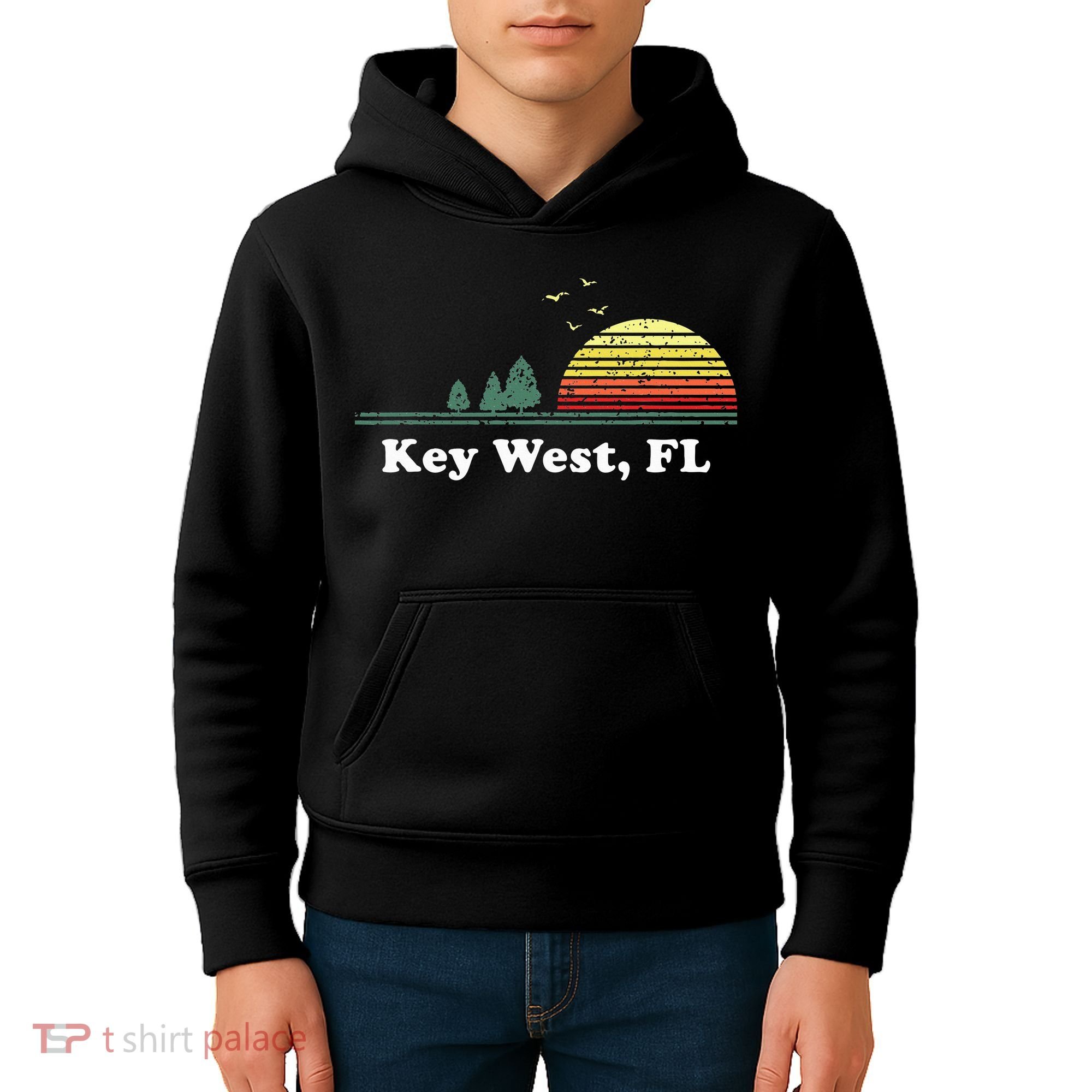 Key West Florida Home Souvenir Print Kids Hoodie