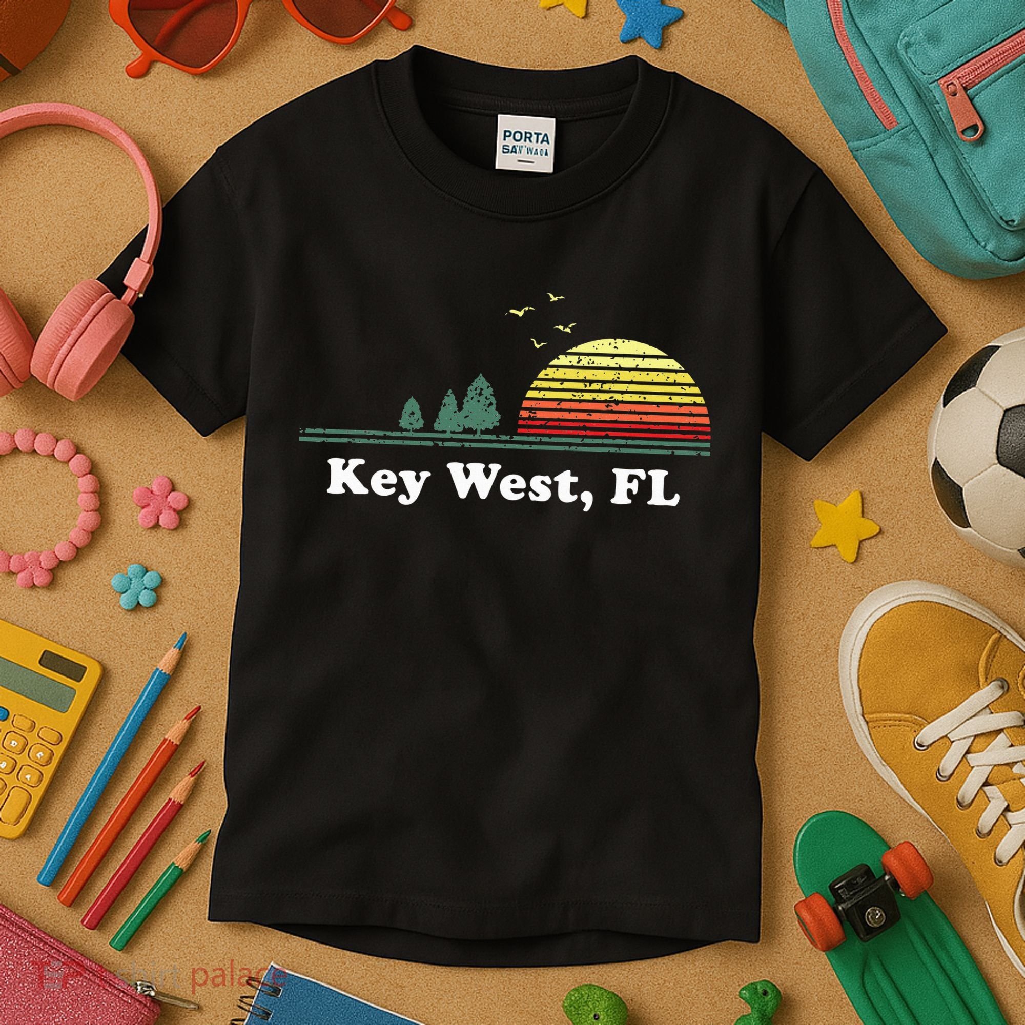 Key West Florida Home Souvenir Print Kids T-Shirt