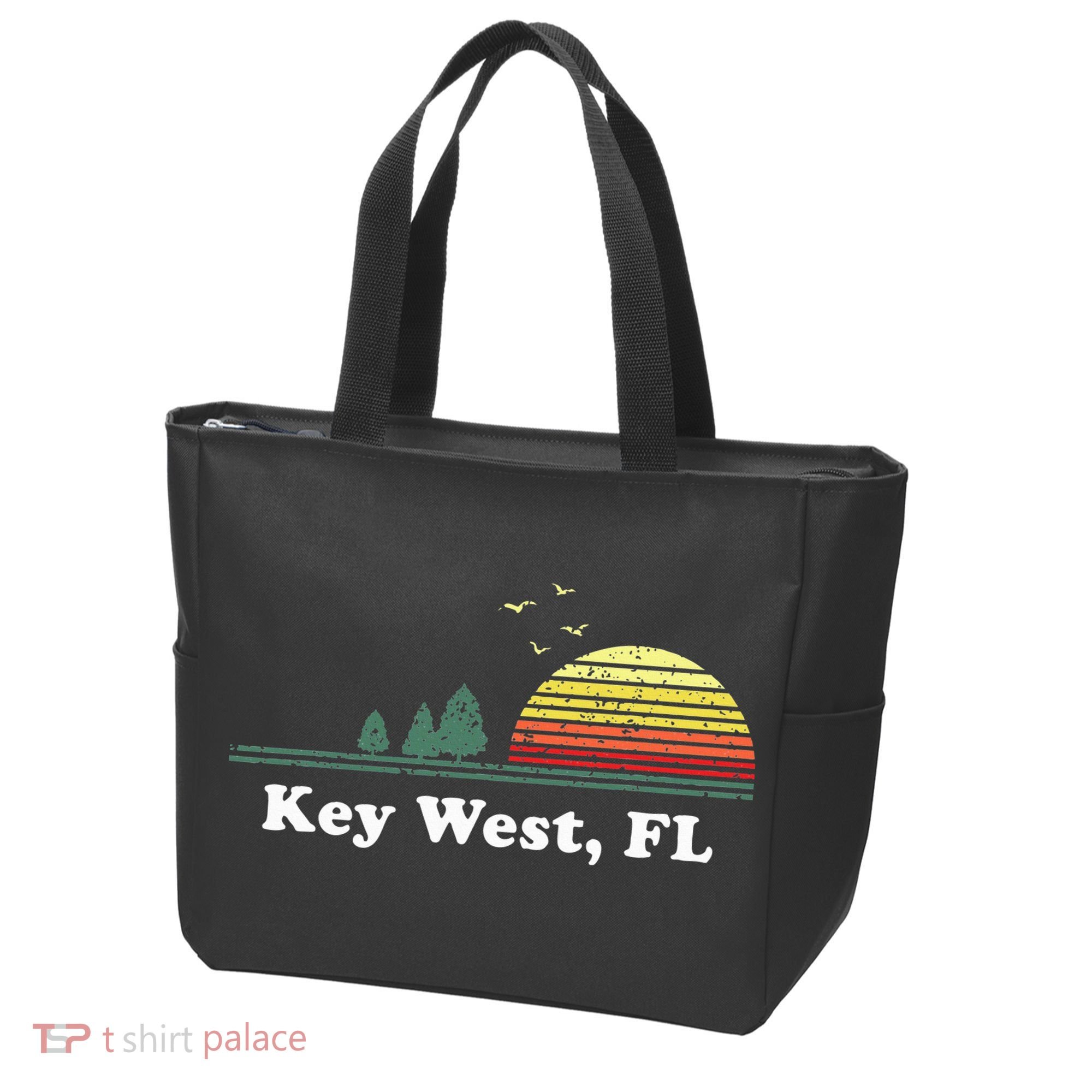 Key West Florida Home Souvenir Print Tote Bag