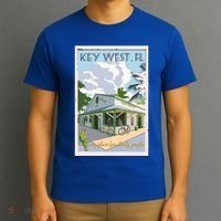 Key West Florida Vintage Travel Poster T-Shirt thumb 3