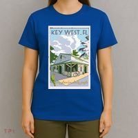 Key West Florida Vintage Travel Poster T-Shirt thumb 4