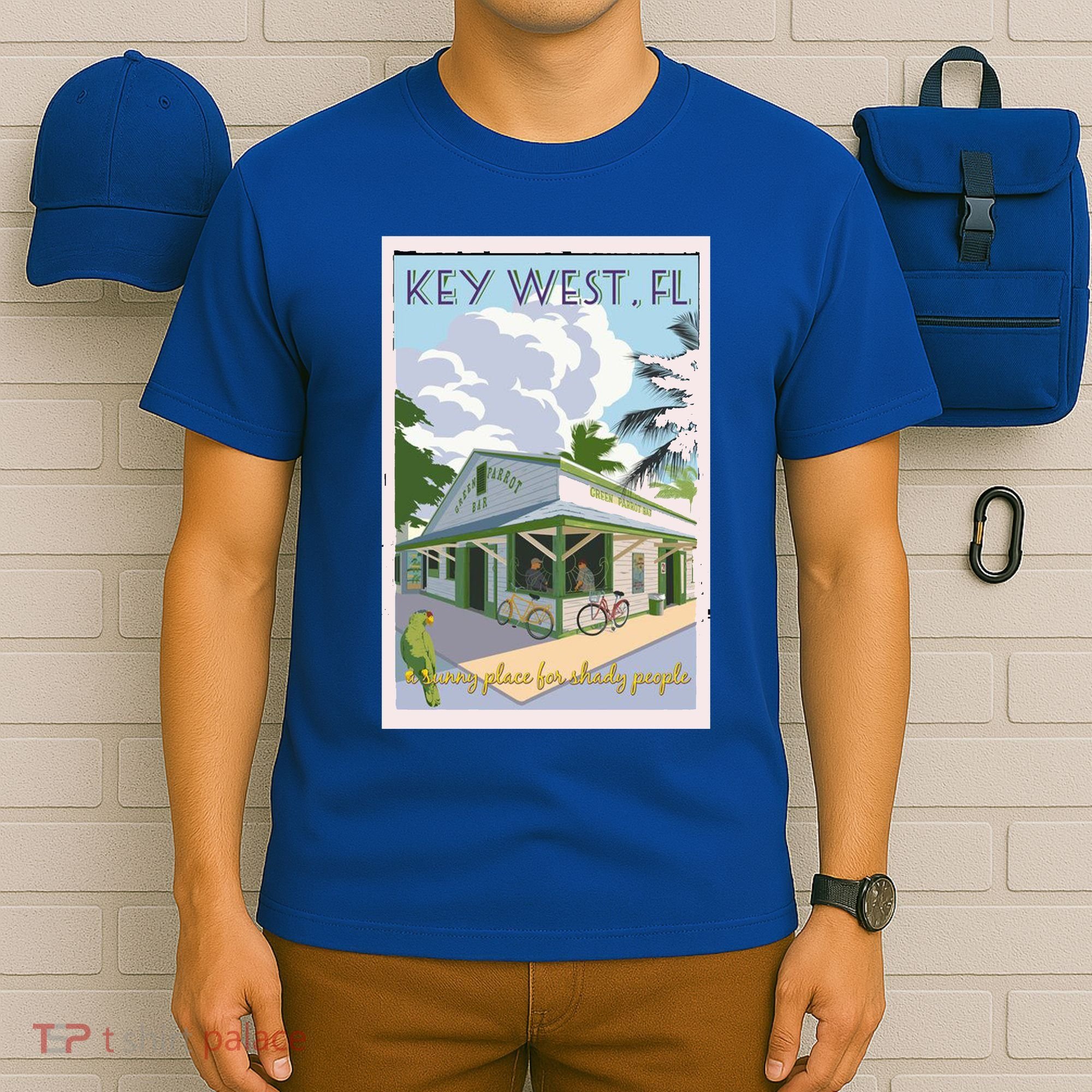 Key West Florida Vintage Travel Poster T-Shirt
