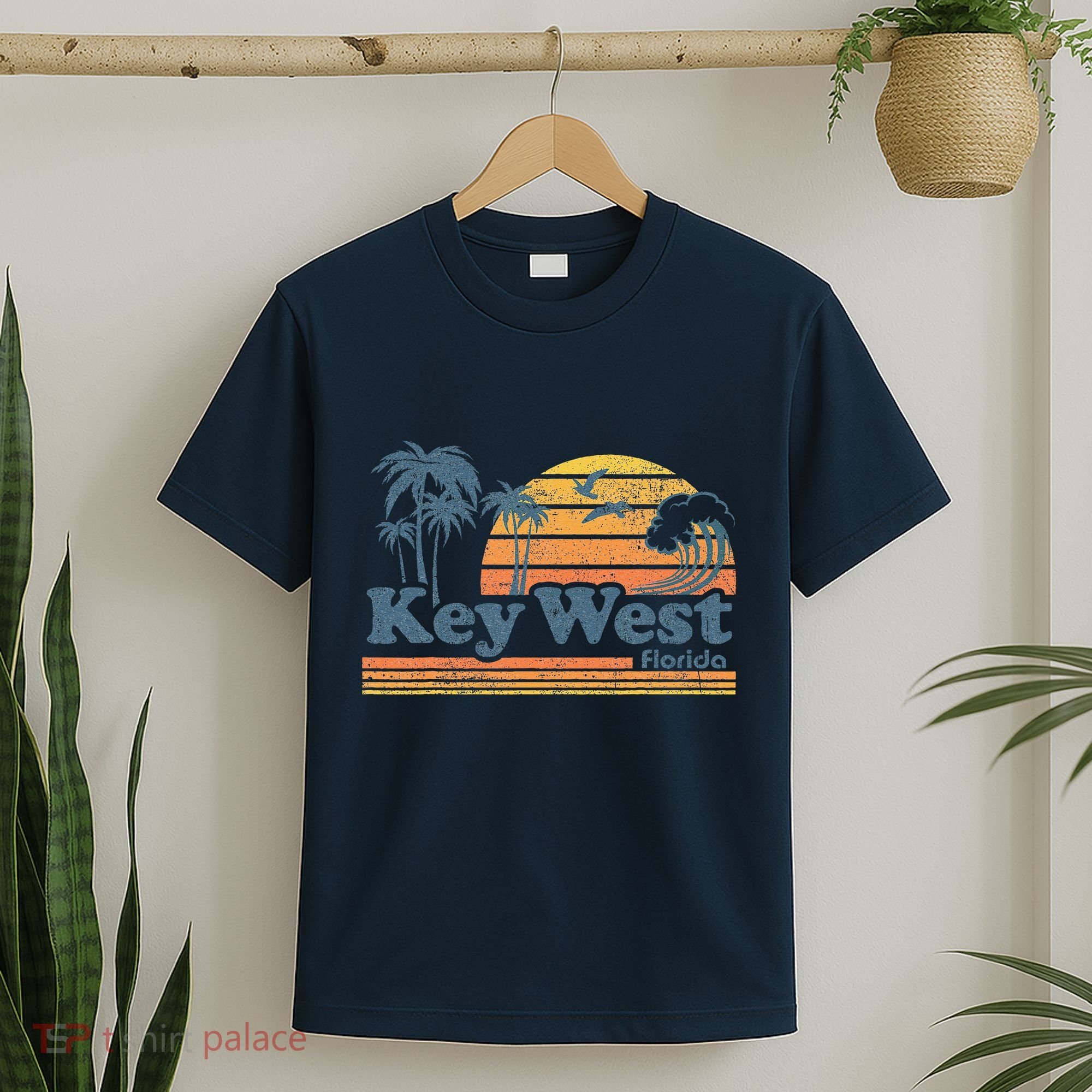 Key West Florida Beach Vintage Spring Break Vacation Retro T-Shirt