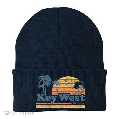Key West Florida Beach Vintage Spring Break Vacation Retro Beanie