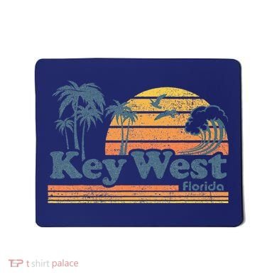 Key West Florida Beach Vintage Spring Break Vacation Retro Mousepad