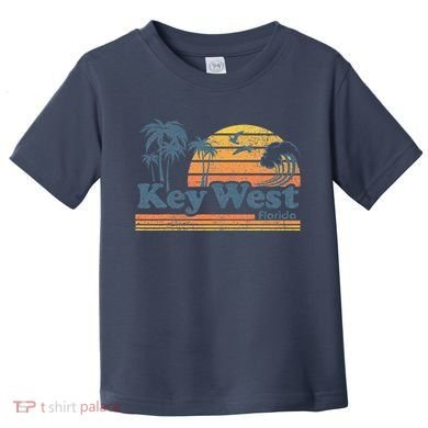 Key West Florida Beach Vintage Spring Break Vacation Retro Toddler T-Shirt