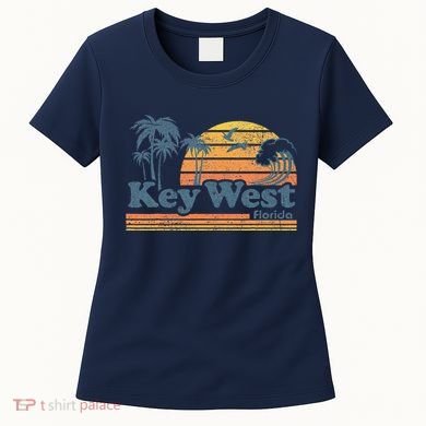 Key West Florida Beach Vintage Spring Break Vacation Retro Women's T-Shirt