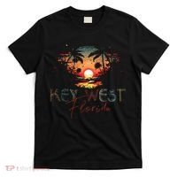 KEY WEST Florida Vintage Retro Sunset Beach Men Women Gifts T-Shirt thumb 0