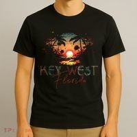 KEY WEST Florida Vintage Retro Sunset Beach Men Women Gifts T-Shirt thumb 3