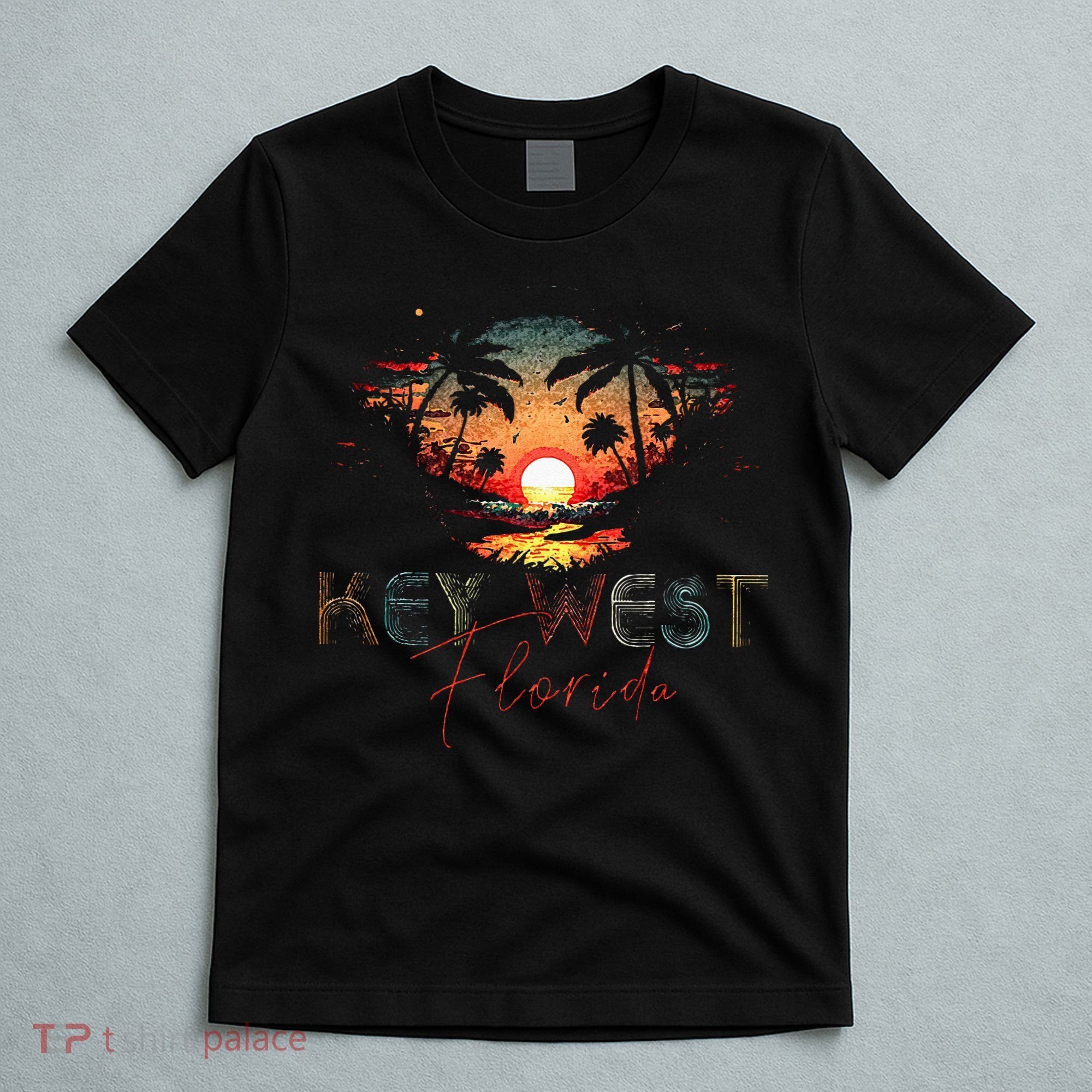 KEY WEST Florida Vintage Retro Sunset Beach Men Women Gifts T-Shirt