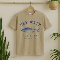 Key West Florida Vintage Fishing T-Shirt thumb 2