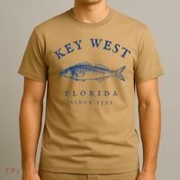 Key West Florida Vintage Fishing T-Shirt thumb 3