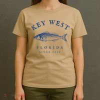 Key West Florida Vintage Fishing T-Shirt thumb 4