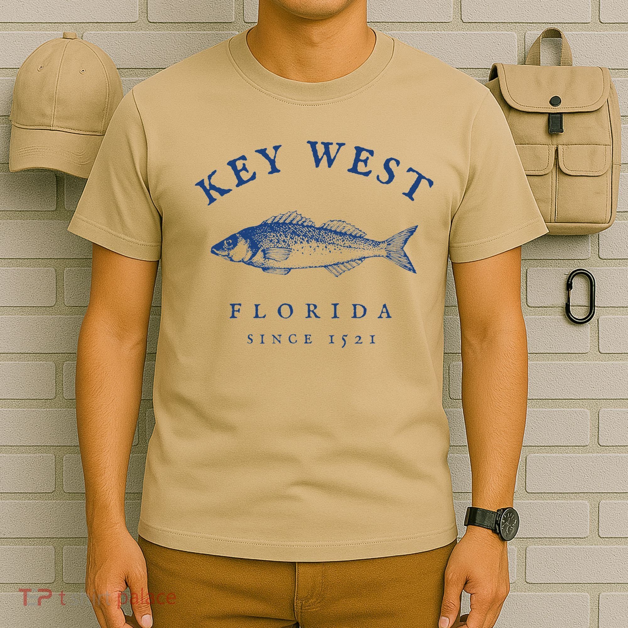 Key West Florida Vintage Fishing T-Shirt