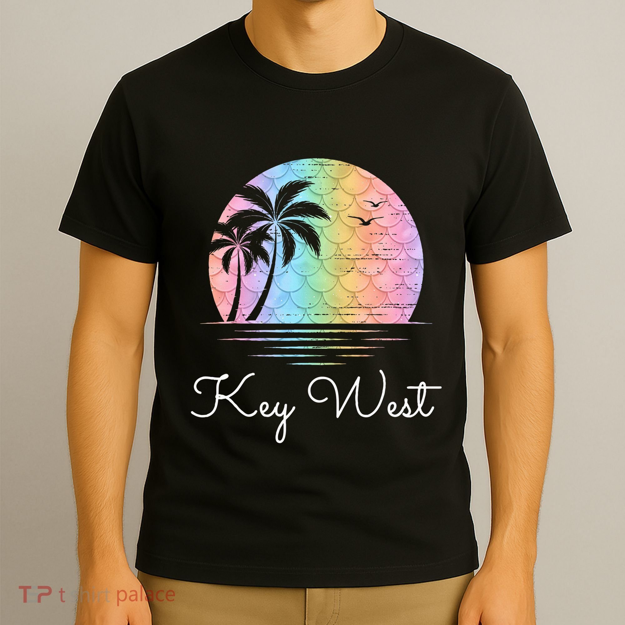 Key West Florida Vacation Beach Mermaid Family Matching T-Shirt