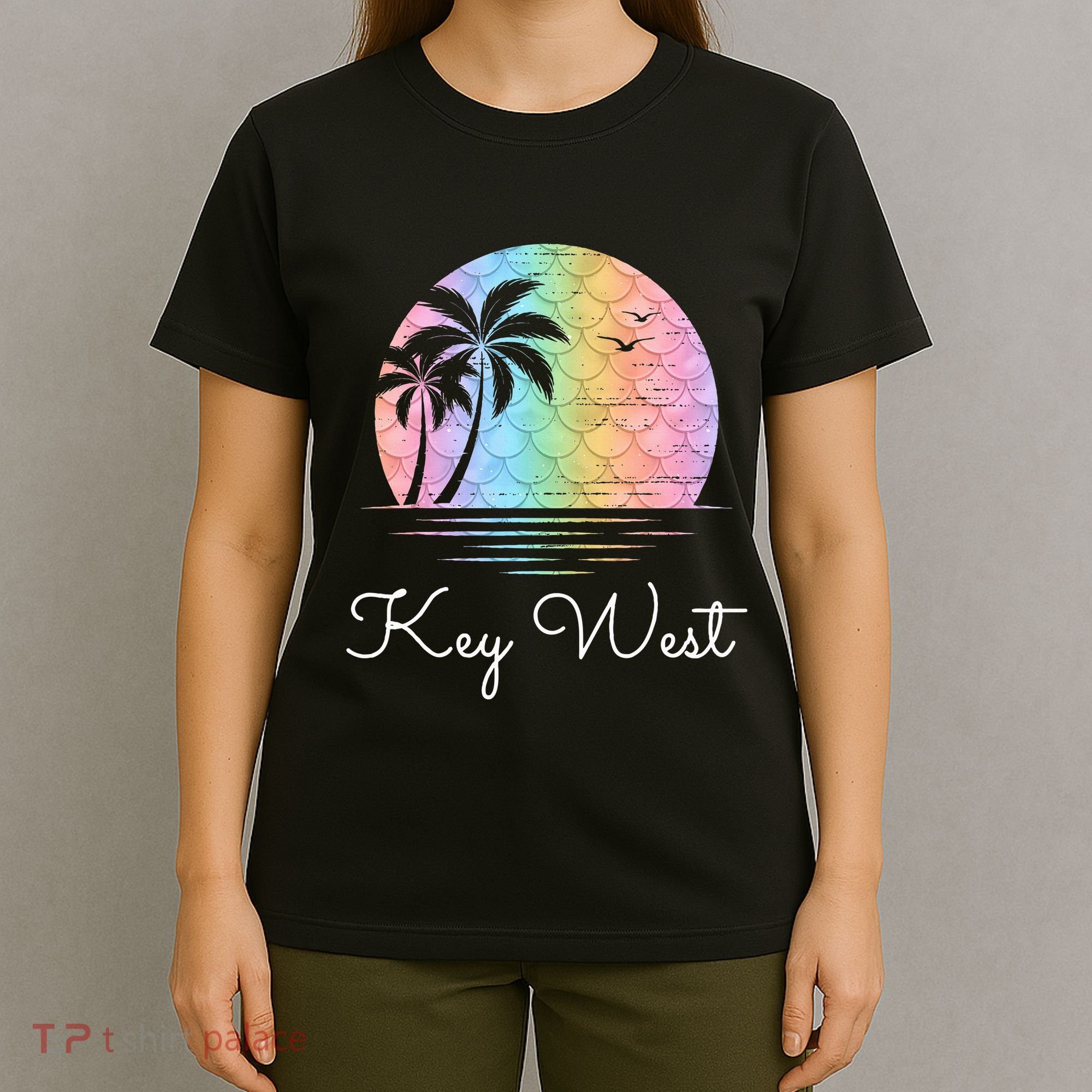 Key West Florida Vacation Beach Mermaid Family Matching T-Shirt