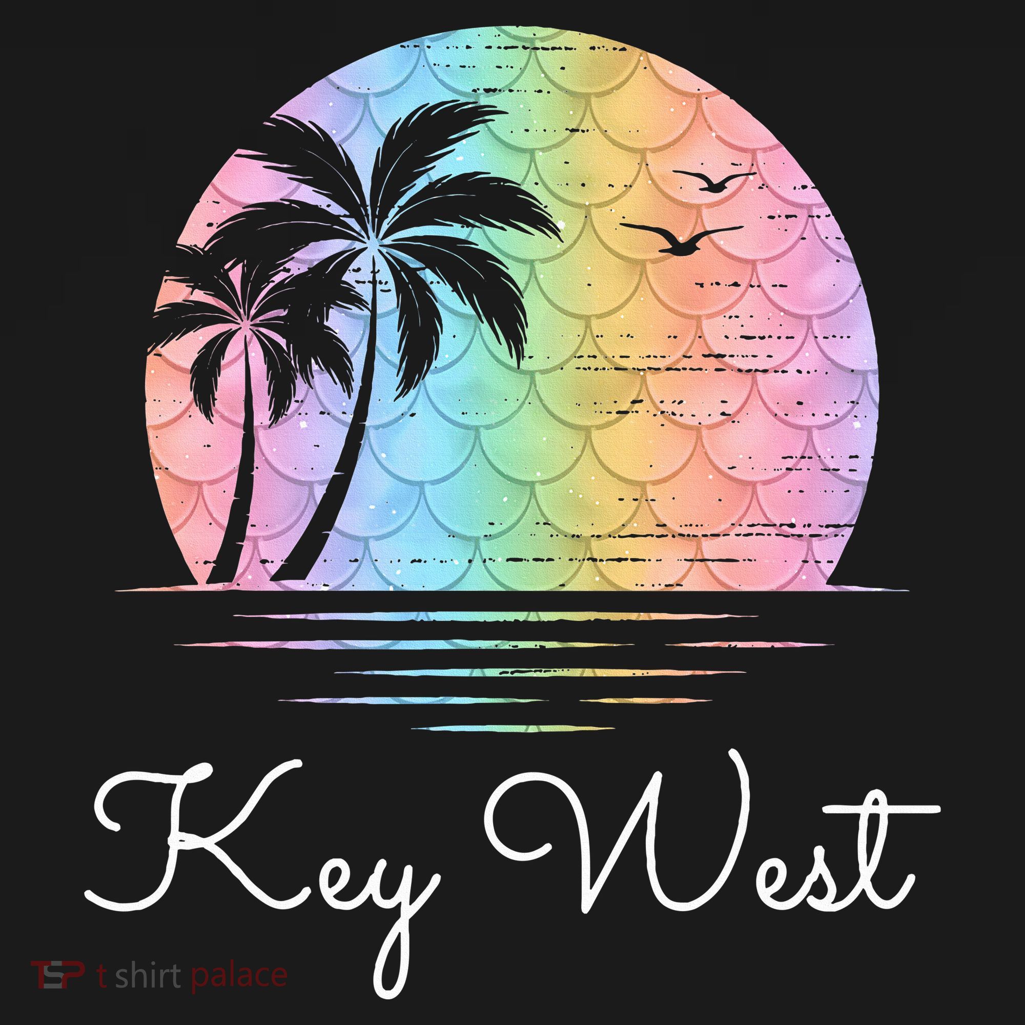 Key West Florida Vacation Beach Mermaid Family Matching T-Shirt