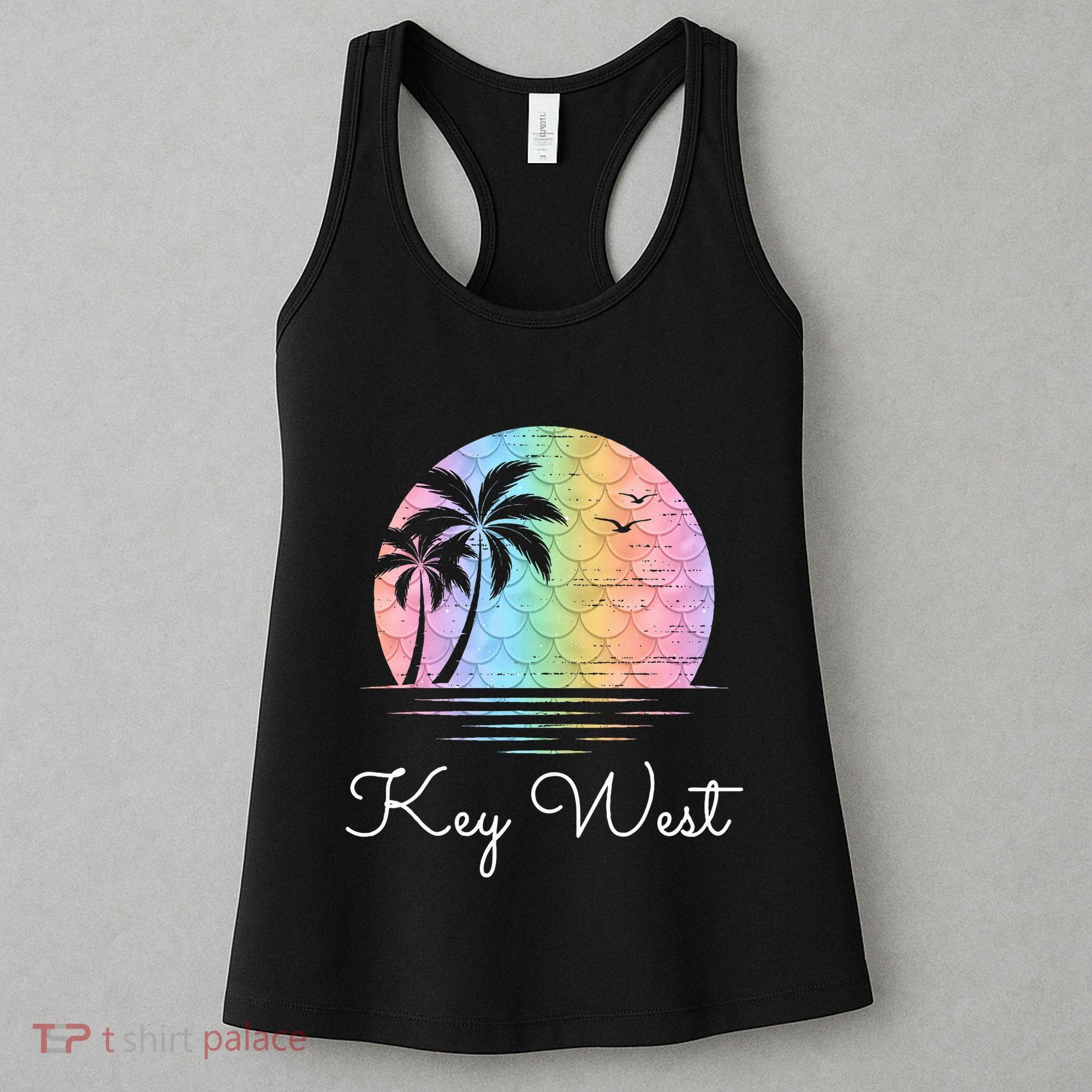 Key West Florida Vacation Beach Mermaid Family Matching Women's Tank Top