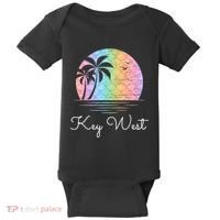 Key West Florida Vacation Beach Mermaid Family Matching Baby Bodysuit thumb 0