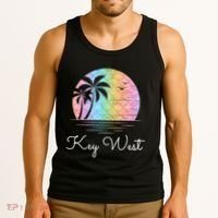 Key West Florida Vacation Beach Mermaid Family Matching Tank Top thumb 3