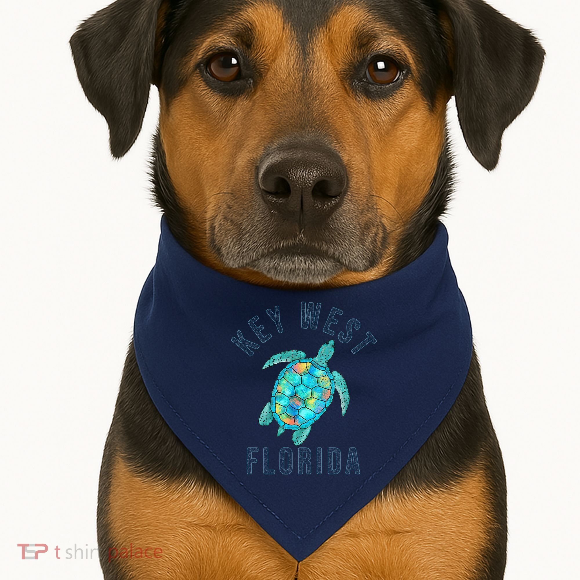 Key West Florida Sea Turtle USA-Made Doggie Bandana