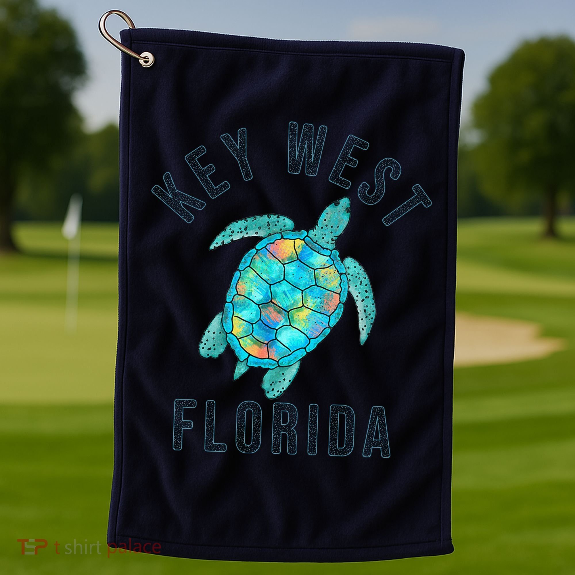 Key West Florida Sea Turtle Golf Towel