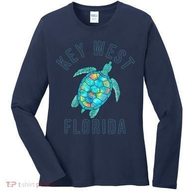 Key West Florida Sea Turtle Women's Long Sleeve Shirt