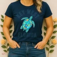 Key West Florida Sea Turtle Women's T-Shirt thumb 2