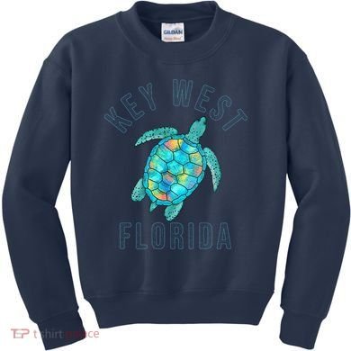 Key West Florida Sea Turtle Kids Sweatshirt