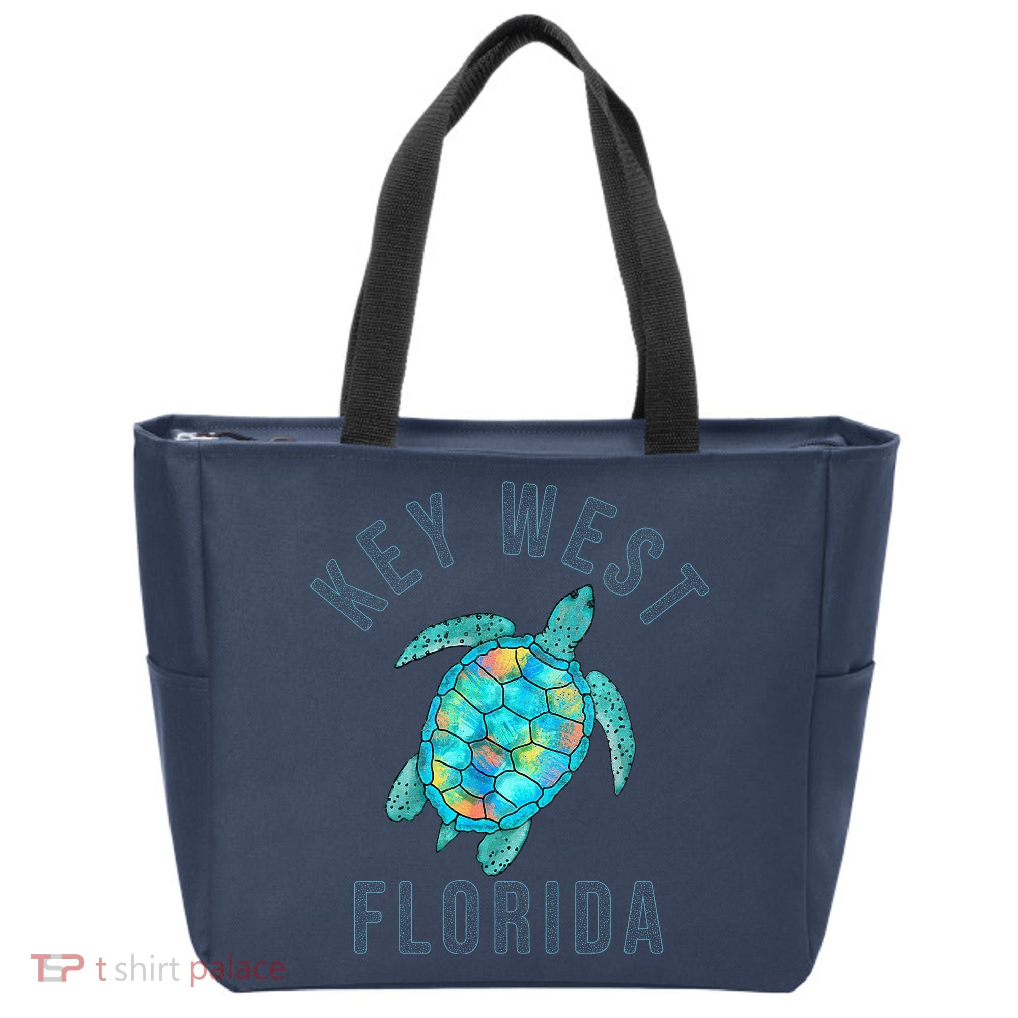 Key West Florida Sea Turtle Tote Bag